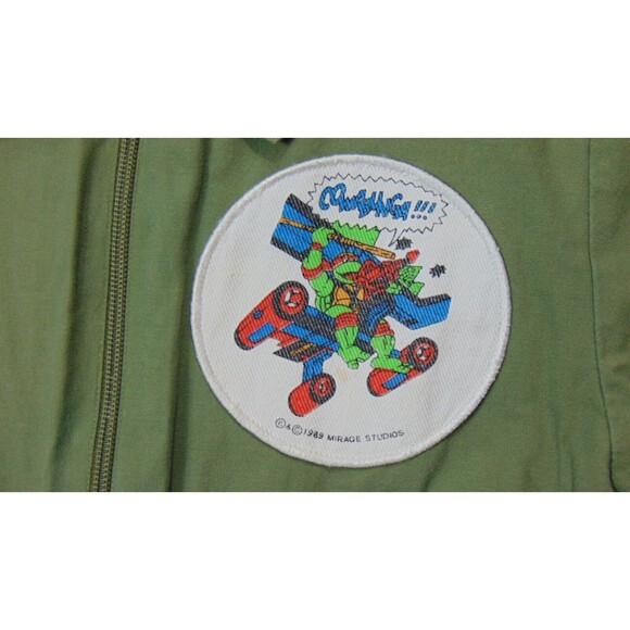 VTG 89 TMNT Jumpsuit Costume Mirage Studio Green 7/8 Teenage Mutant Ninja Turtle - Picture 5 of 12